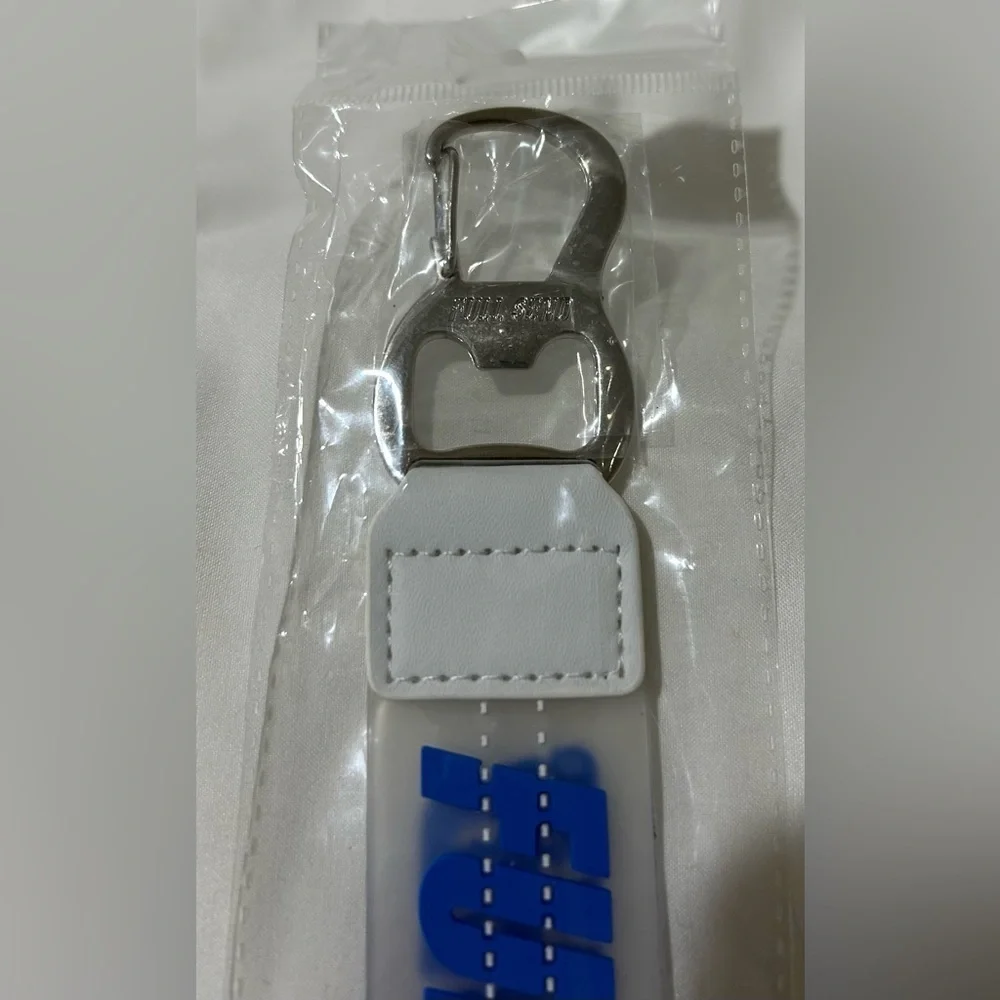 New blue FULL SEND short Lanyard with bottle opener keychain key holder